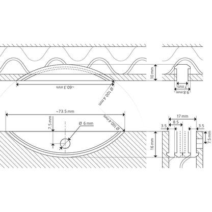 LAMELLO giunzioni LC P-16x17 confezione 80pz