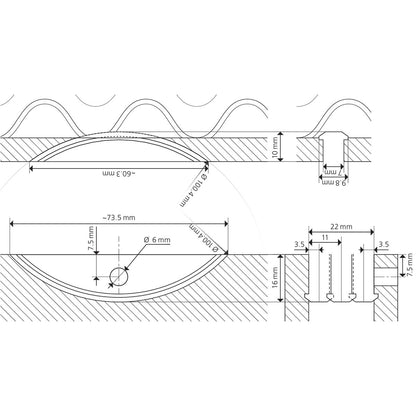 LAMELLO Set LC P-16x22 con Clamex P-14/10