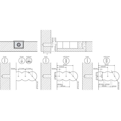 LAMELLO giunzioni Cabineo 8 M6 500pz