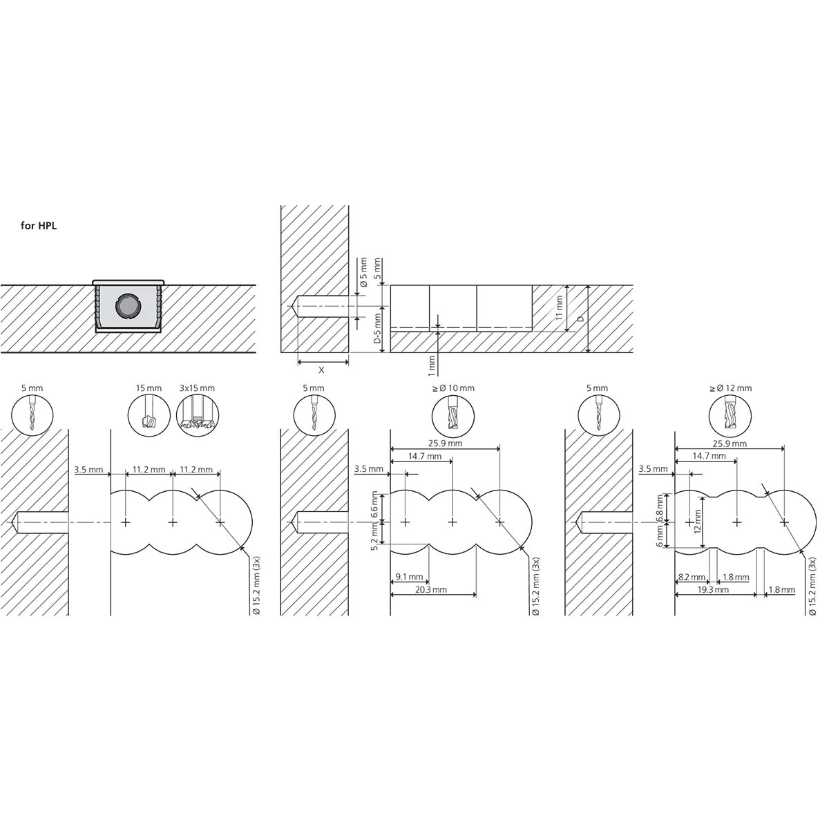 LAMELLO giunzioni Cabineo 8 M6 500pz