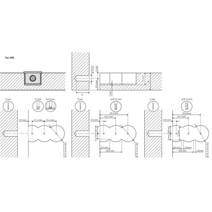 LAMELLO giunzioni Cabineo 8 M6 500pz