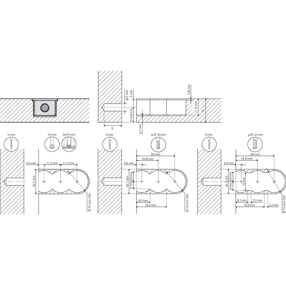 LAMELLO giunzioni Cabineo 12 500pz