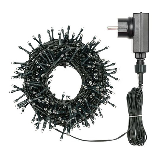 Catena luci di Natale 30 m 700 led bianco caldo Lotti 46214