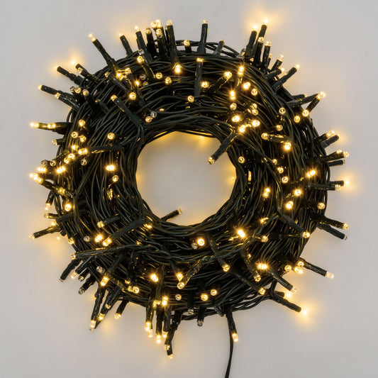 Catena luci di Natale 18m 300 miniled bianco caldo Lotti 48669