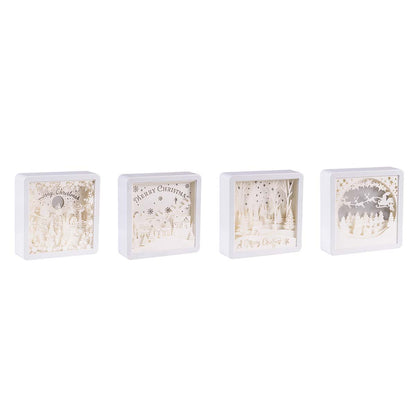 Papercut natalizio a LED 16x16 cm