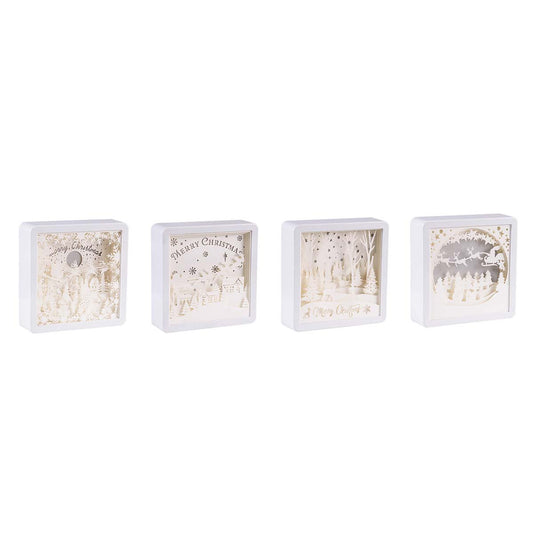 Papercut natalizio a LED 16x16 cm