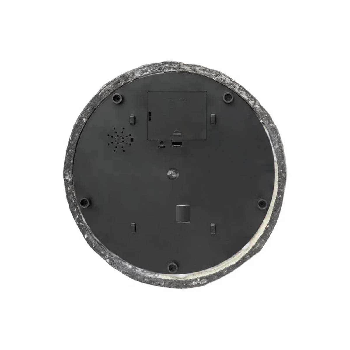 Villaggio di Natale innevato con luci e treno in movimento 21x21x38 cm