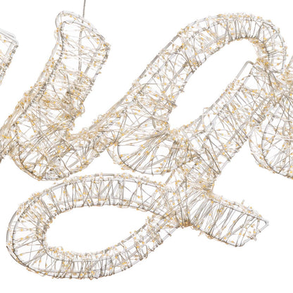 Scritta luminosa AUGURI da esterno 3D 150x49 cm