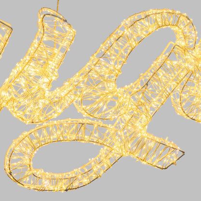 Scritta luminosa AUGURI da esterno 3D 150x49 cm