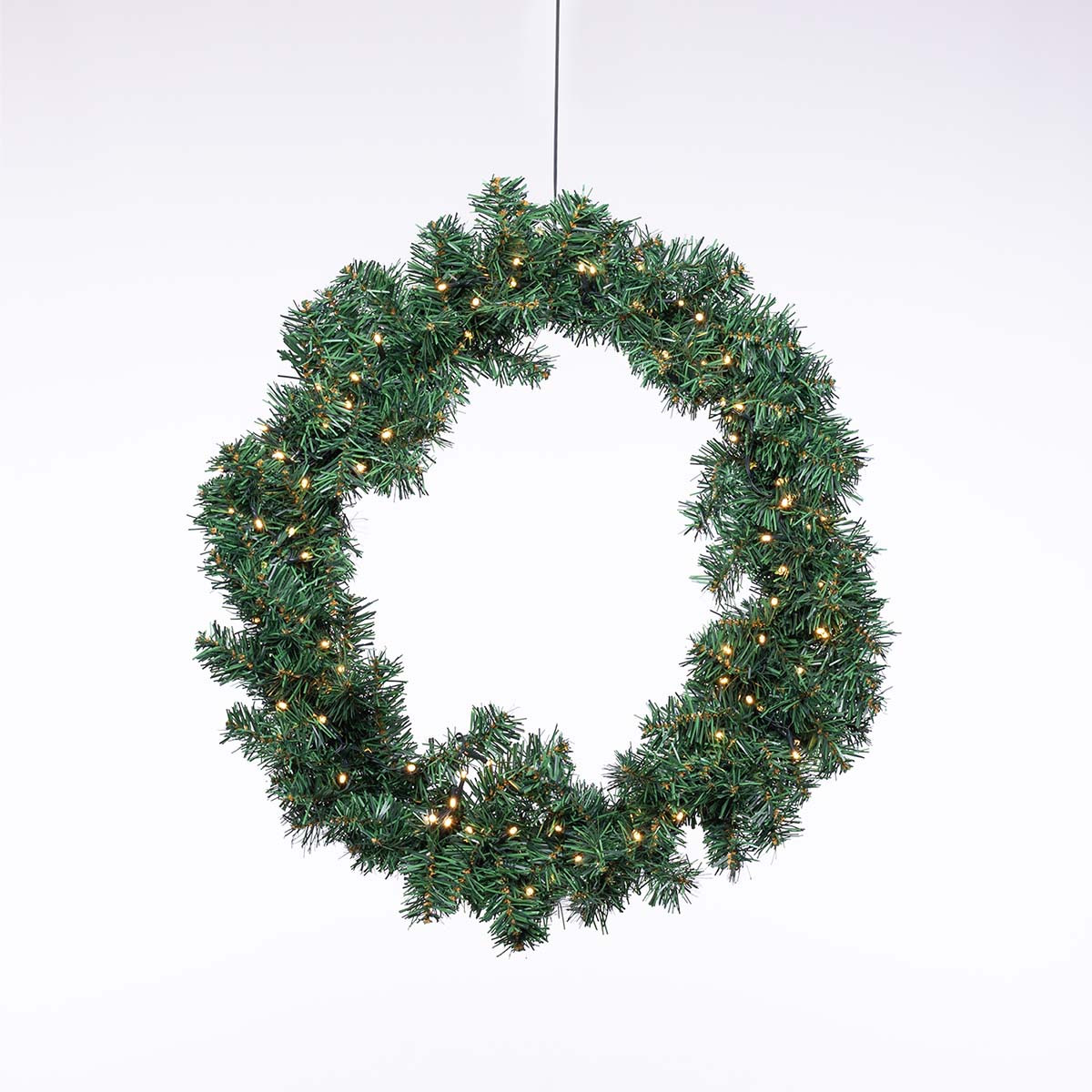 Ghirlanda natalizia luminosa verde Moena Ø60 cm