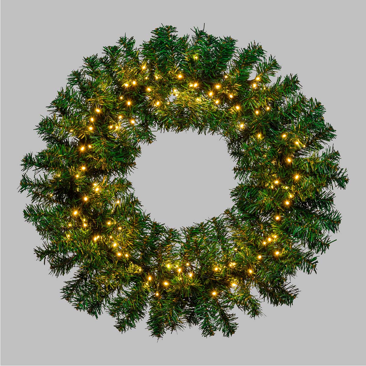 Ghirlanda natalizia luminosa verde Moena Ø60 cm