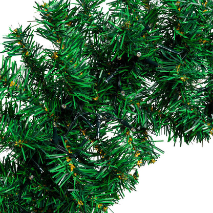 Ghirlanda natalizia luminosa verde Moena Ø60 cm