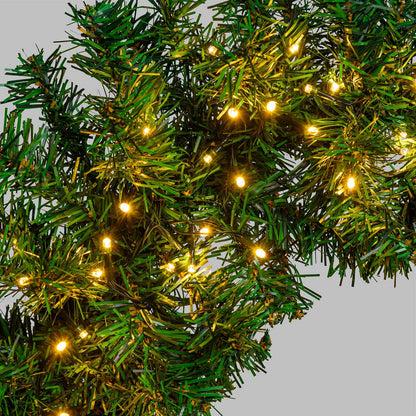 Ghirlanda natalizia luminosa verde Moena Ø60 cm