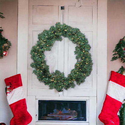 Ghirlanda natalizia luminosa verde Moena Ø60 cm