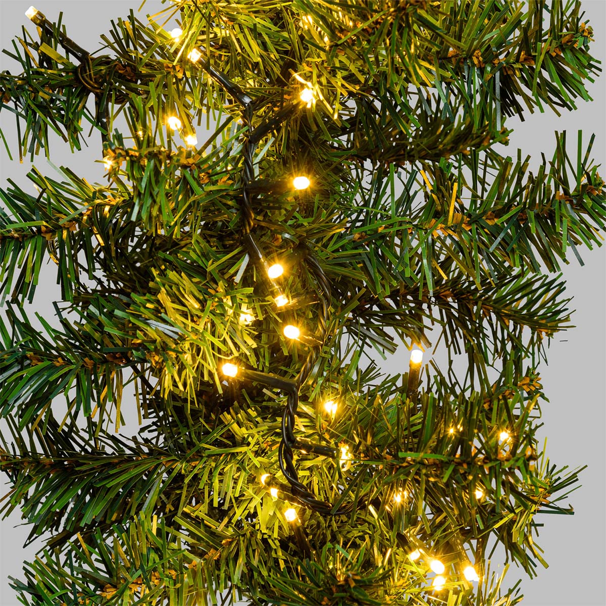 Festone natalizio con luci 270 cm verde Moena