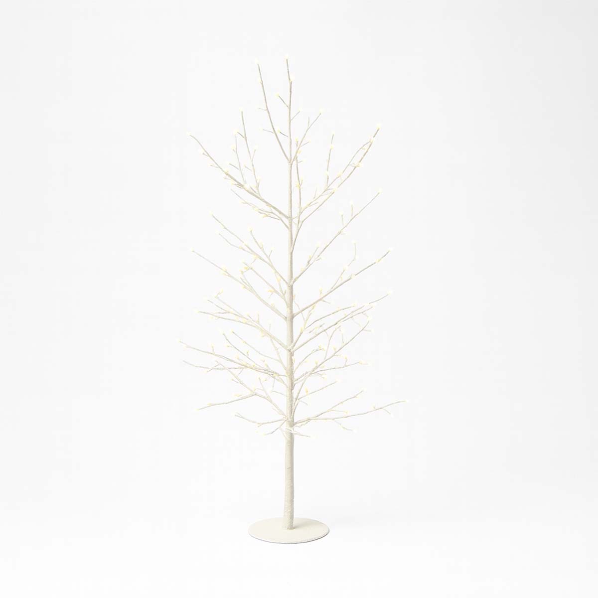 Albero natalizio luminoso 90 cm ramo tiglio bianco 240 MicroLED