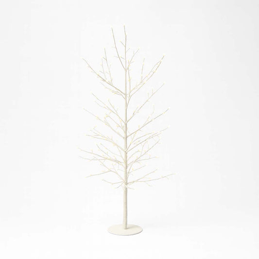 Albero natalizio luminoso 90 cm ramo tiglio bianco 240 MicroLED