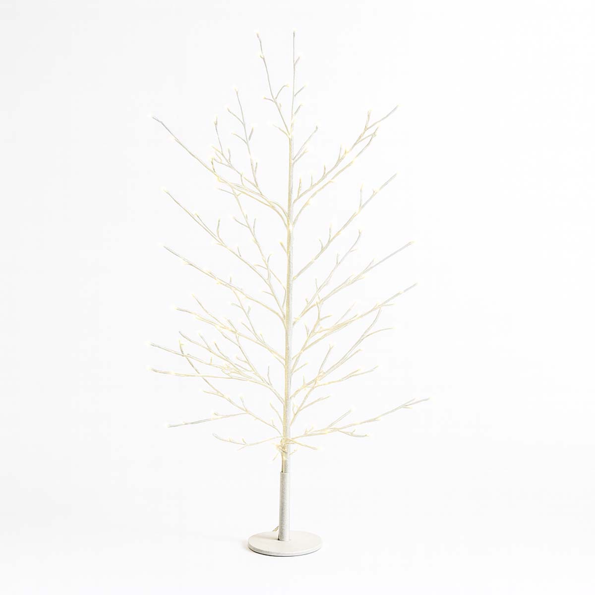 Albero natalizio luminoso 120 cm ramo tiglio bianco 330 MicroLED