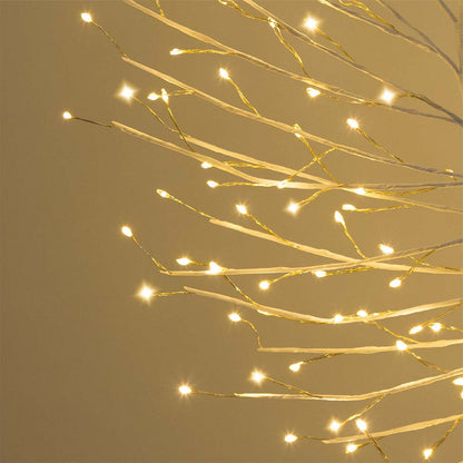 Corona natalizia in tiglio bianco 75 cm 350 MicroLED