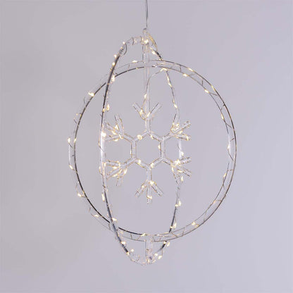 Decorazione natalizia luminosa Ø32 cm con MicroLED