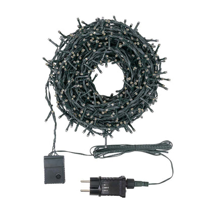 Catena luci di Natale minicluster 30 metri 1660 LED bianco caldo e freddo Lotti