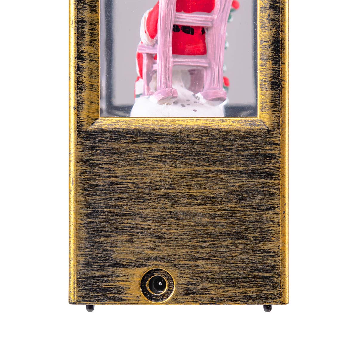 Lanterna natalizia luminosa con glitter