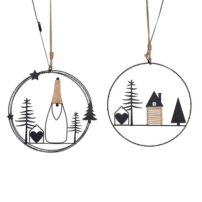 Corona natalizia luminosa 35 cm MicroLED bianco caldo