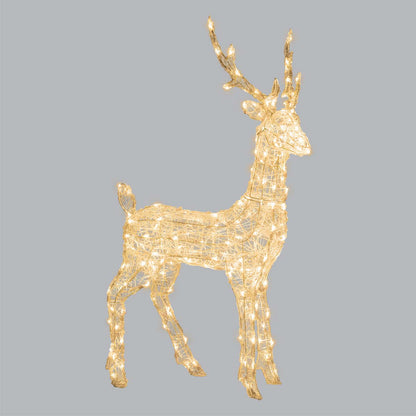 Renna natalizia luminosa 3D H 105 cm 180 LED
