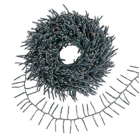 Catena luci di Natale 15 metri 1000 miniLED bianco caldo Lotti