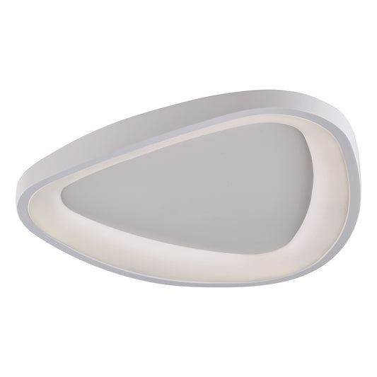 Plafoniera LED da soffitto triangolare bianca 2900lm 4000K Ø 50cm