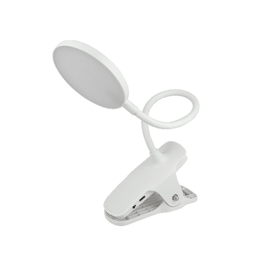 Lampada da tavolo LED con clip ricaricabile flessibile bianca 3 CCT IP44