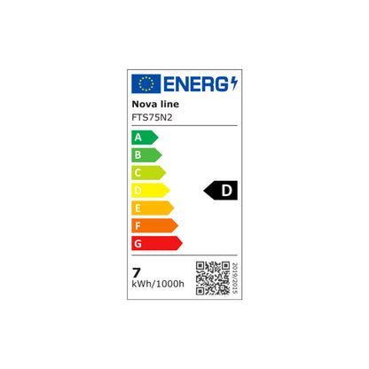 Lampadina tubolare LED E14 filamento chiaro T30 4000K 1100lm