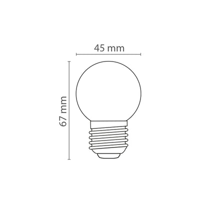 Lampadine LED E27 1,8W confezione 10 pezzi