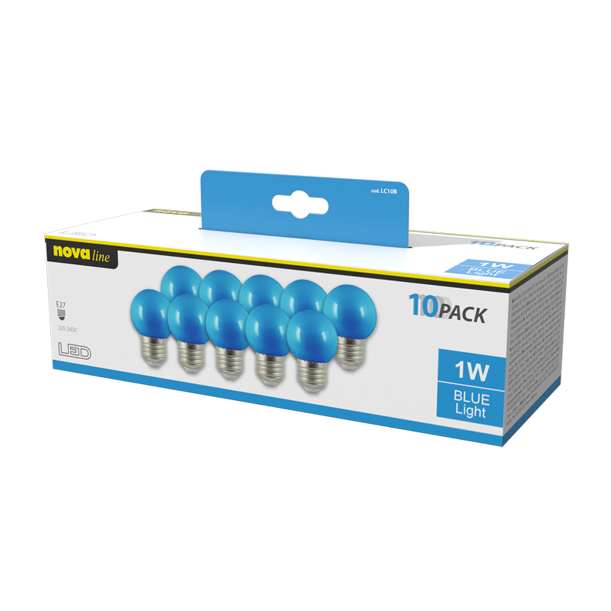 Lampadine LED E27 1,8W confezione 10 pezzi