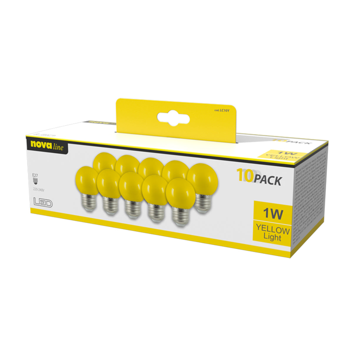 Lampadine LED E27 1,8W confezione 10 pezzi