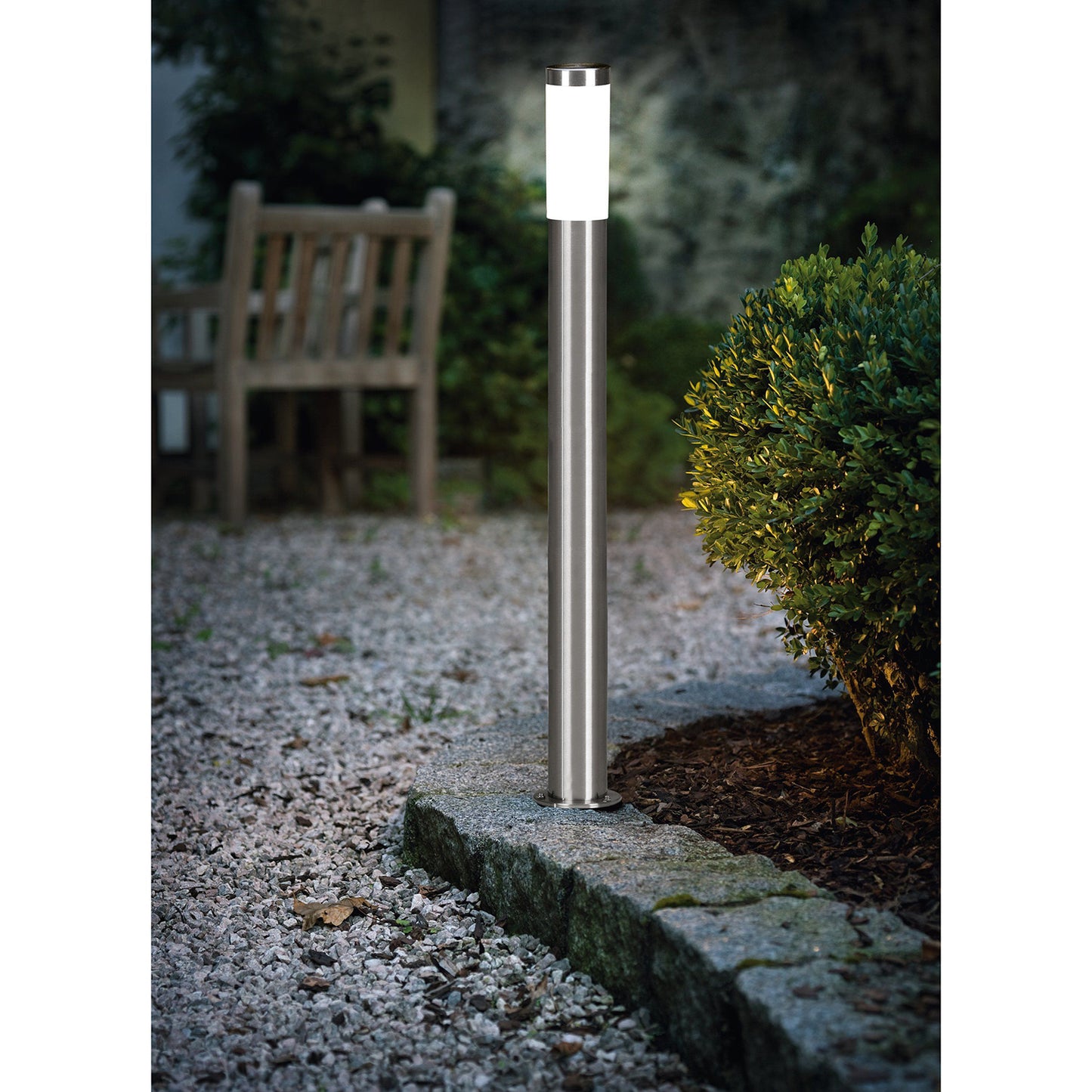 Lampione da giardino Eglo Helsinki 81752 110 cm acciaio inox