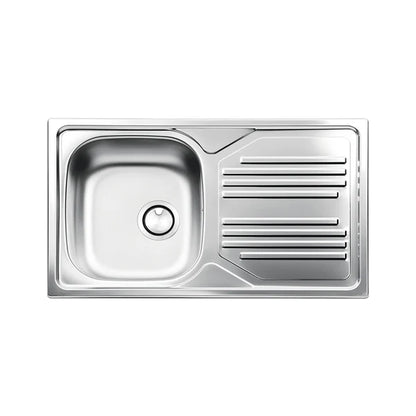Mobile sottolavello cucina 2 ante 80 cm con lavello 1 vasca inox e miscelatore