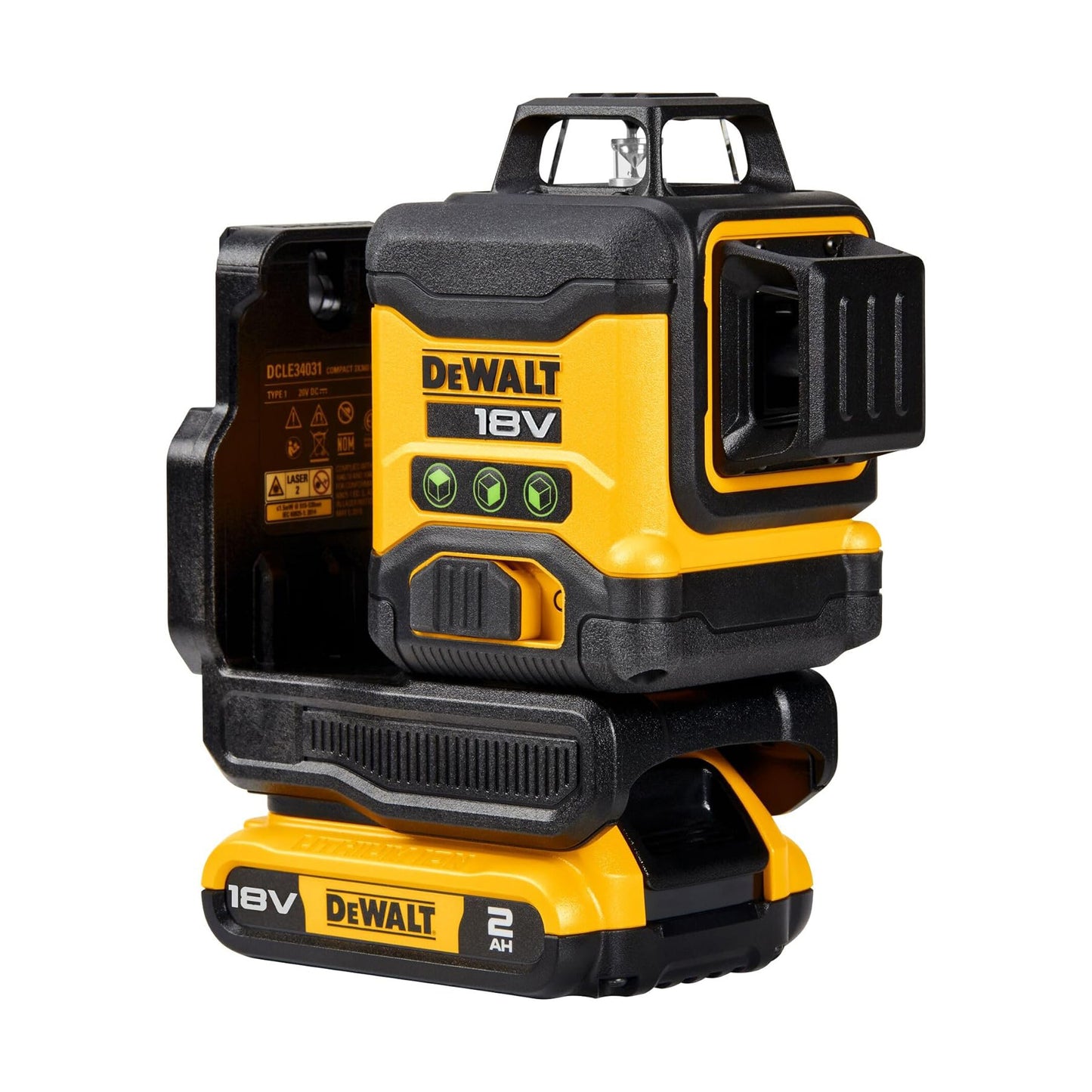 Livella laser multilinea 360° DeWalt con raggio verde 18 V 2 Ah