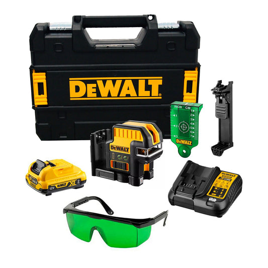 Livella laser DeWalt DCE0825D1G-QW raggio verde 3 linee 50 mt