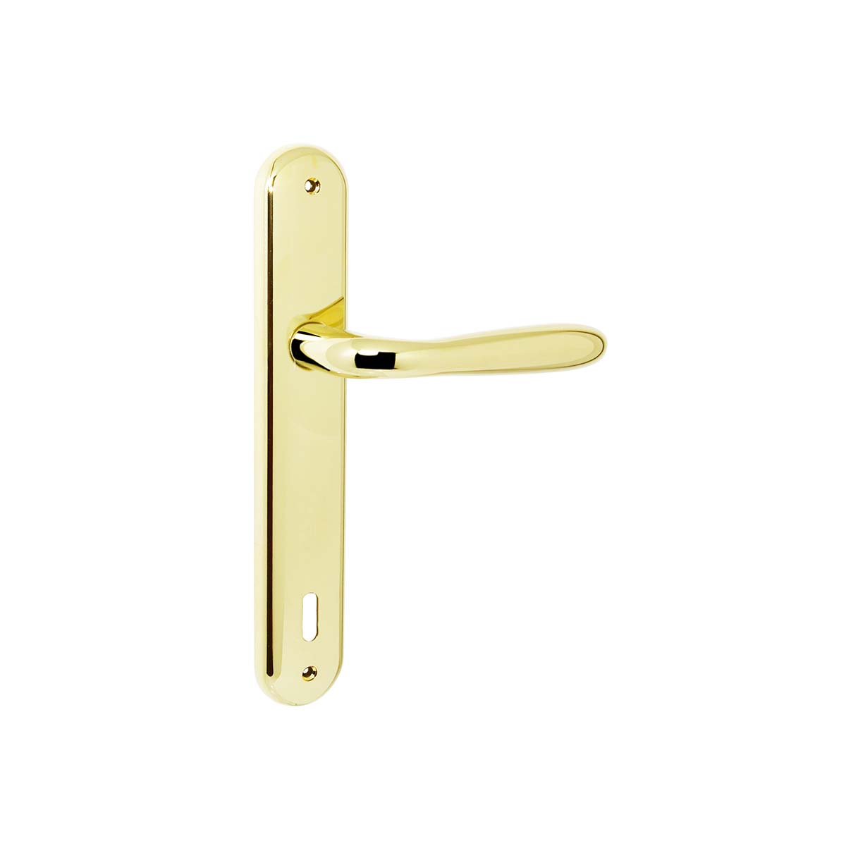 Maniglia per porta battente oro plus con placca interasse 90mm Colombo Robot