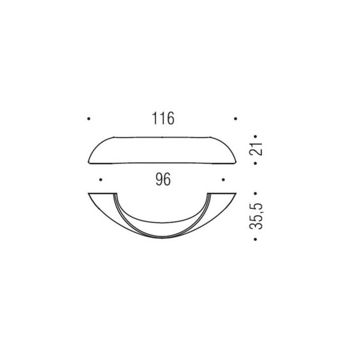 Maniglia per mobile cromo 116x21mm interasse 96mm Colombo Formae