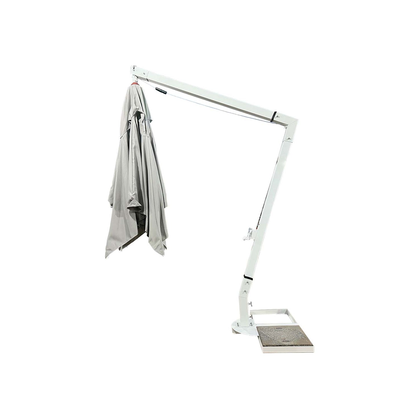 Ombrellone a braccio Martinica 3x3 mt senza mantovana grigio