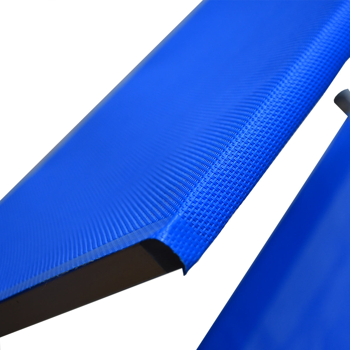 Lettino prendisole con parasole pieghevole blu 180x72x40 cm