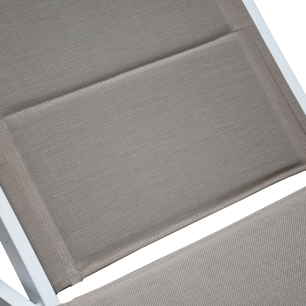 Lettino prendisole pieghevole tortora 187x64x30 cm