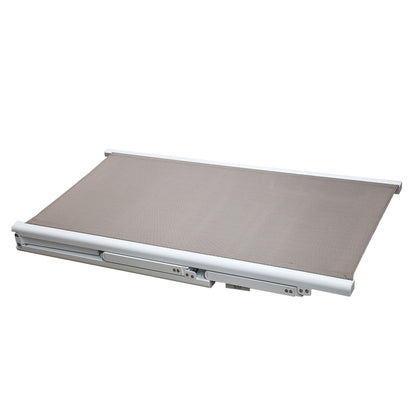 Lettino prendisole da mare pieghevole beige 188x61x32cm