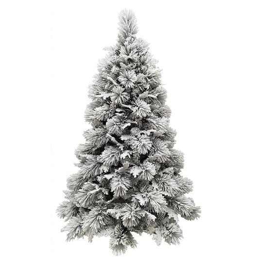 Albero di Natale innevato con pigne Dunder