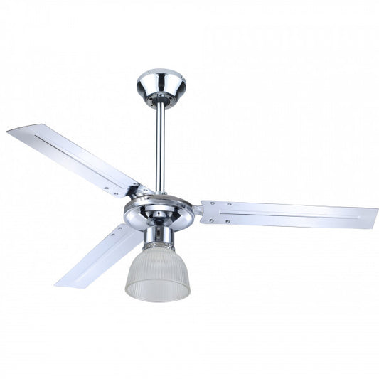 Ventilatore da soffitto con luce 3 pale Nevis 120 cm con telecomando