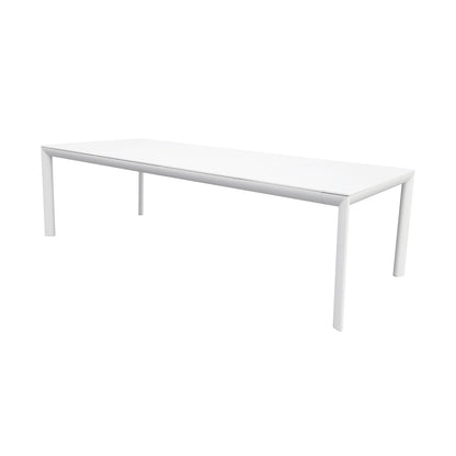 Set tavolo allungabile con 6 sedie bianco e grigio