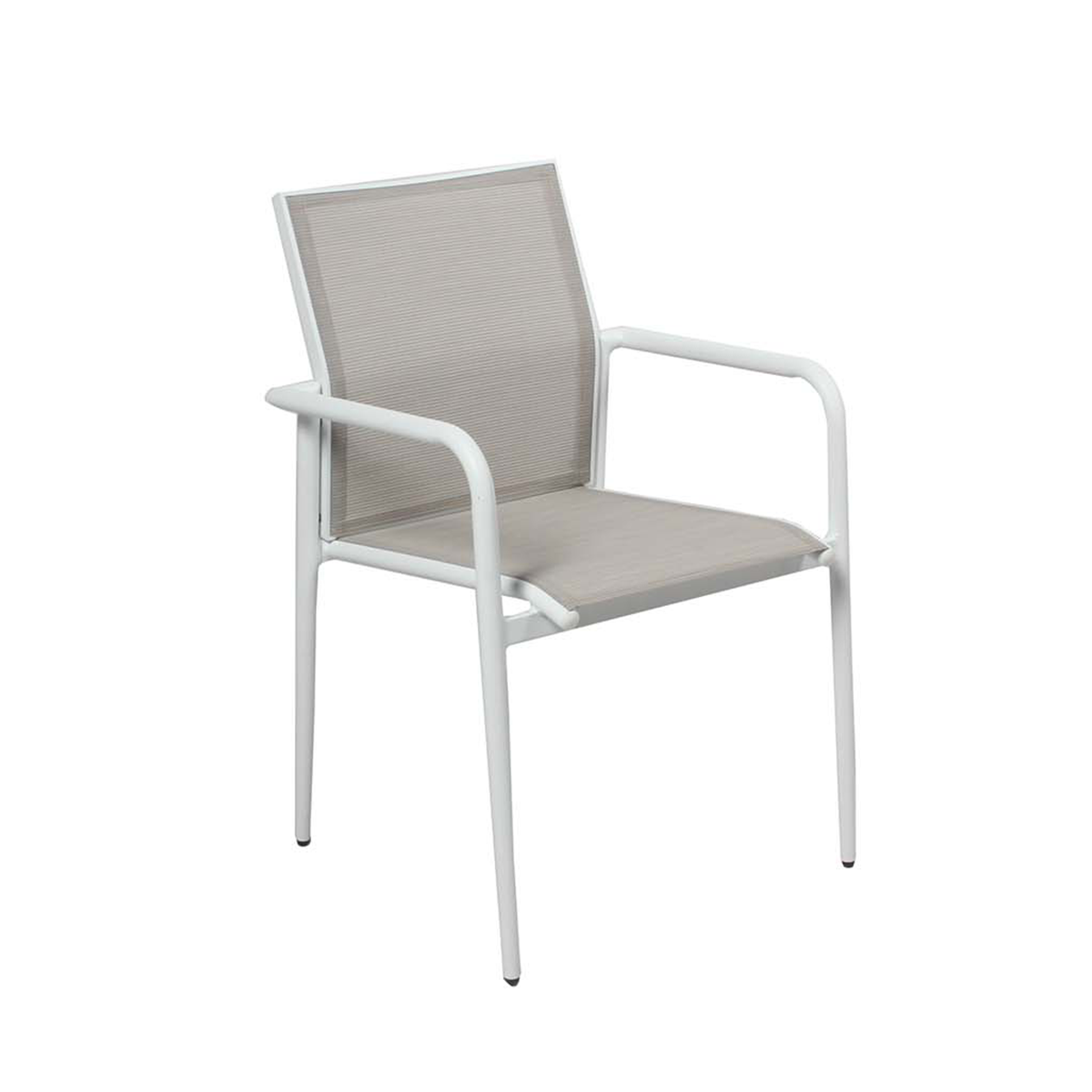 Set tavolo allungabile con 6 sedie bianco e grigio