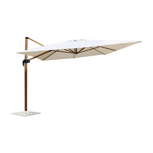 Ombrellone a braccio Victor 3x4 mt ecrù e marrone marmette escluse